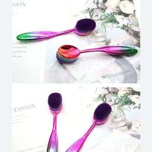 Rainbow Toothbrush shaped foundation brush